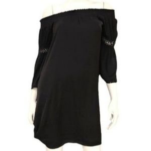 Jennifer Lopez Black Off Shoulder Dress Small